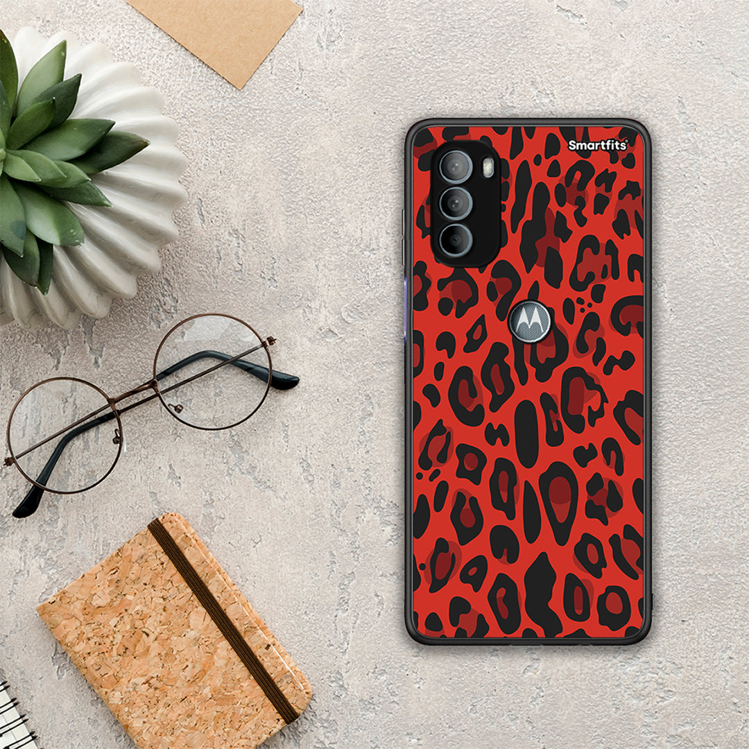 Animal Red Leopard - Motorola Moto G31 θήκη