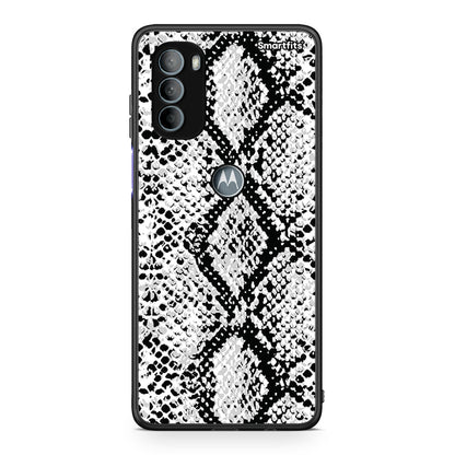 24 - Motorola Moto G31 White Snake Animal case, cover, bumper