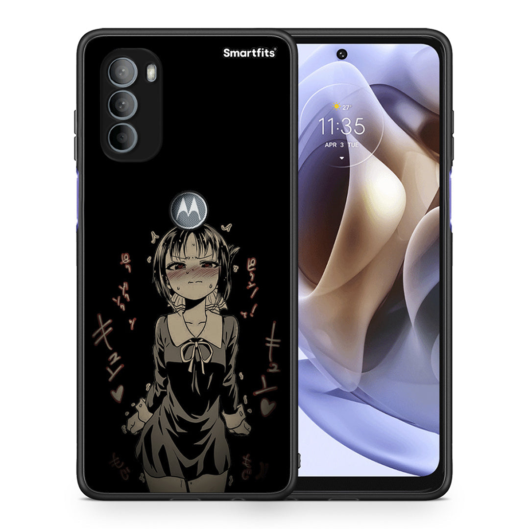 Θήκη Motorola Moto G31 Anime Girl από τη Smartfits με σχέδιο στο πίσω μέρος και μαύρο περίβλημα | Motorola Moto G31 Anime Girl case with colorful back and black bezels