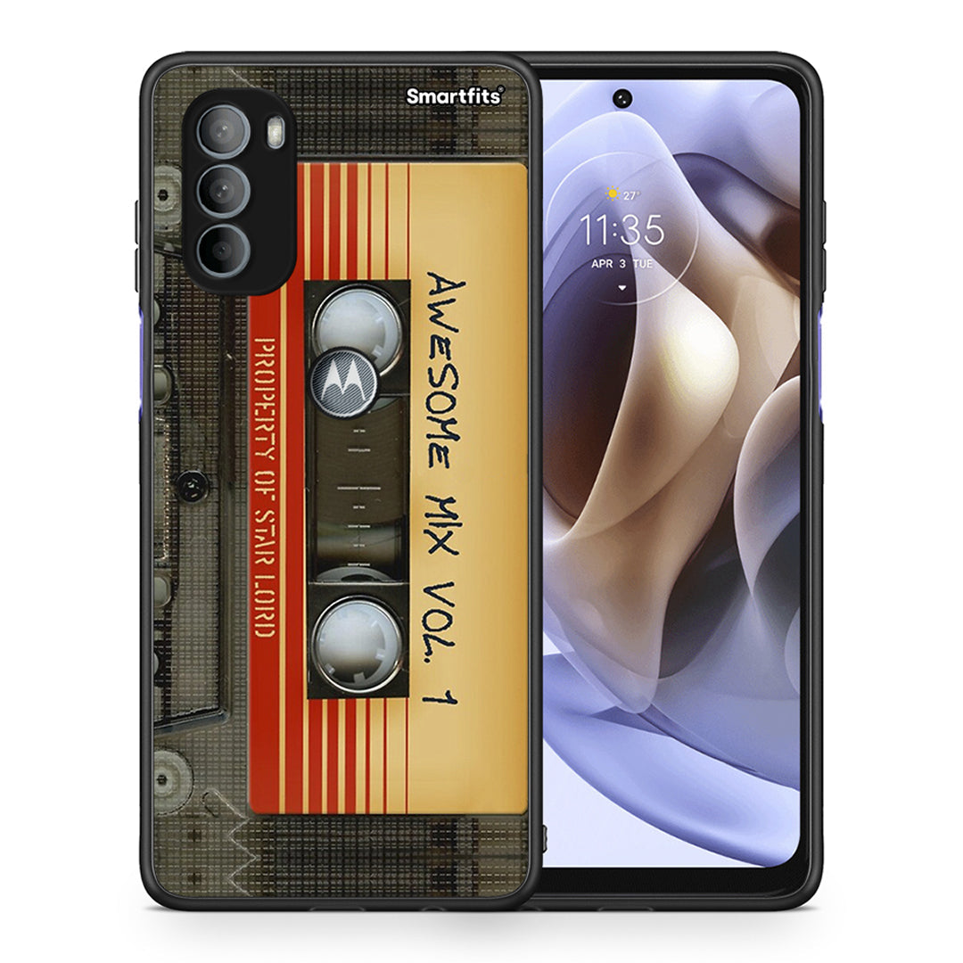 Θήκη Motorola Moto G31 Awesome Mix από τη Smartfits με σχέδιο στο πίσω μέρος και μαύρο περίβλημα | Motorola Moto G31 Awesome Mix case with colorful back and black bezels