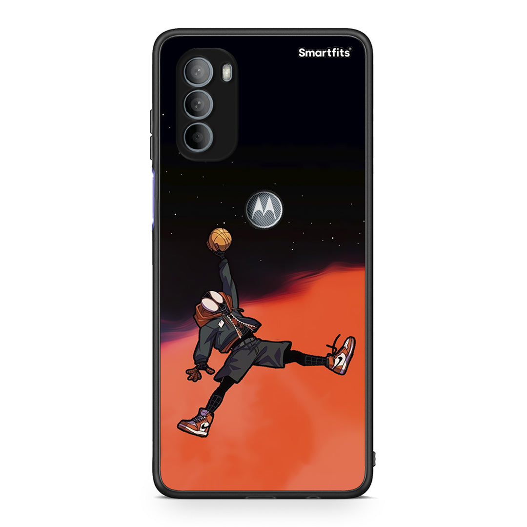 Motorola Moto G31 Basketball Hero θήκη από τη Smartfits με σχέδιο στο πίσω μέρος και μαύρο περίβλημα | Smartphone case with colorful back and black bezels by Smartfits