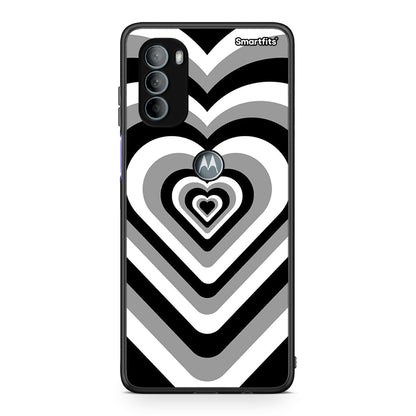 Motorola Moto G31 Black Hearts θήκη από τη Smartfits με σχέδιο στο πίσω μέρος και μαύρο περίβλημα | Smartphone case with colorful back and black bezels by Smartfits