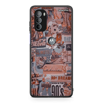 Motorola Moto G31 Born In 90s θήκη από τη Smartfits με σχέδιο στο πίσω μέρος και μαύρο περίβλημα | Smartphone case with colorful back and black bezels by Smartfits