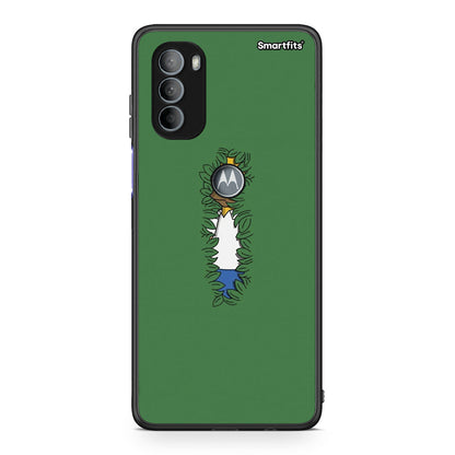 Motorola Moto G31 Bush Man Θήκη Αγίου Βαλεντίνου από τη Smartfits με σχέδιο στο πίσω μέρος και μαύρο περίβλημα | Smartphone case with colorful back and black bezels by Smartfits