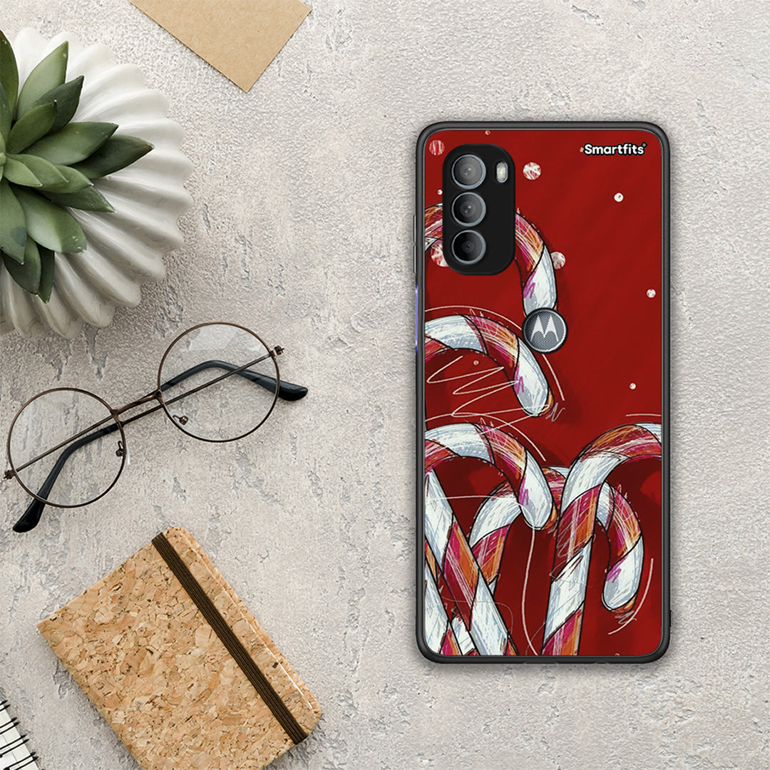 Candy Cane - Motorola Moto G31 θήκη