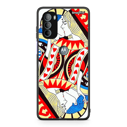 Motorola Moto G31 Card Love θήκη από τη Smartfits με σχέδιο στο πίσω μέρος και μαύρο περίβλημα | Smartphone case with colorful back and black bezels by Smartfits