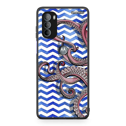 Motorola Moto G31 Chevron Devilfish θήκη από τη Smartfits με σχέδιο στο πίσω μέρος και μαύρο περίβλημα | Smartphone case with colorful back and black bezels by Smartfits