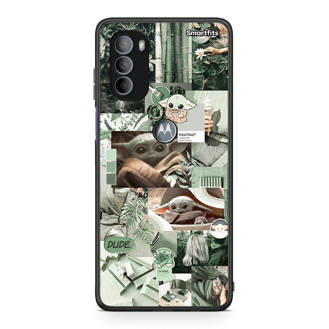 Motorola Moto G31 Collage Dude Θήκη Αγίου Βαλεντίνου από τη Smartfits με σχέδιο στο πίσω μέρος και μαύρο περίβλημα | Smartphone case with colorful back and black bezels by Smartfits
