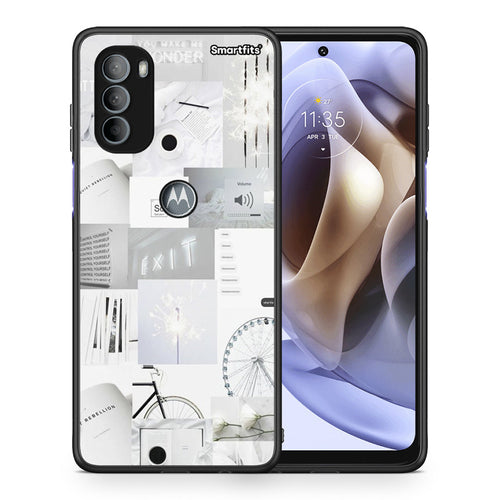 Collage Make Me Wonder - Motorola Moto G31 θήκη