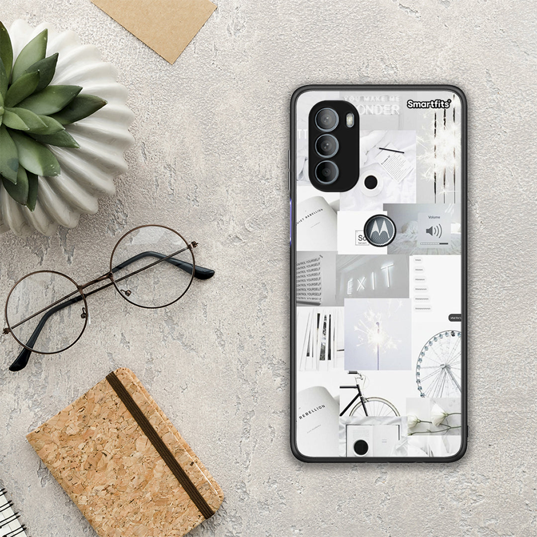 Collage Make Me Wonder - Motorola Moto G31 θήκη