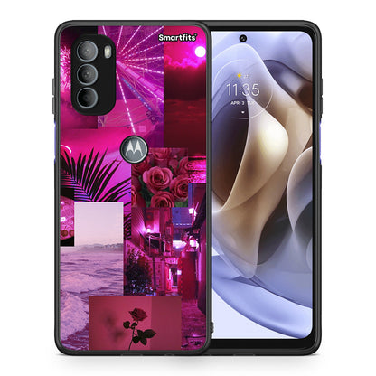 Collage Red Roses - Motorola Moto G31 θήκη