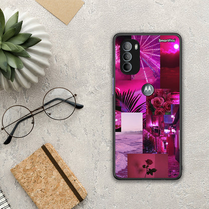 Collage Red Roses - Motorola Moto G31 θήκη