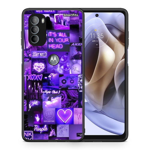 Collage Stay Wild - Motorola Moto G31 θήκη