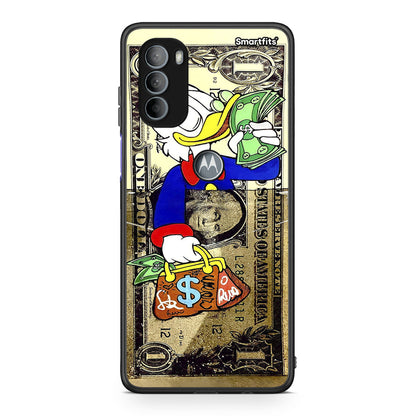 Motorola Moto G31 Duck Money Θήκη από τη Smartfits με σχέδιο στο πίσω μέρος και μαύρο περίβλημα | Smartphone case with colorful back and black bezels by Smartfits