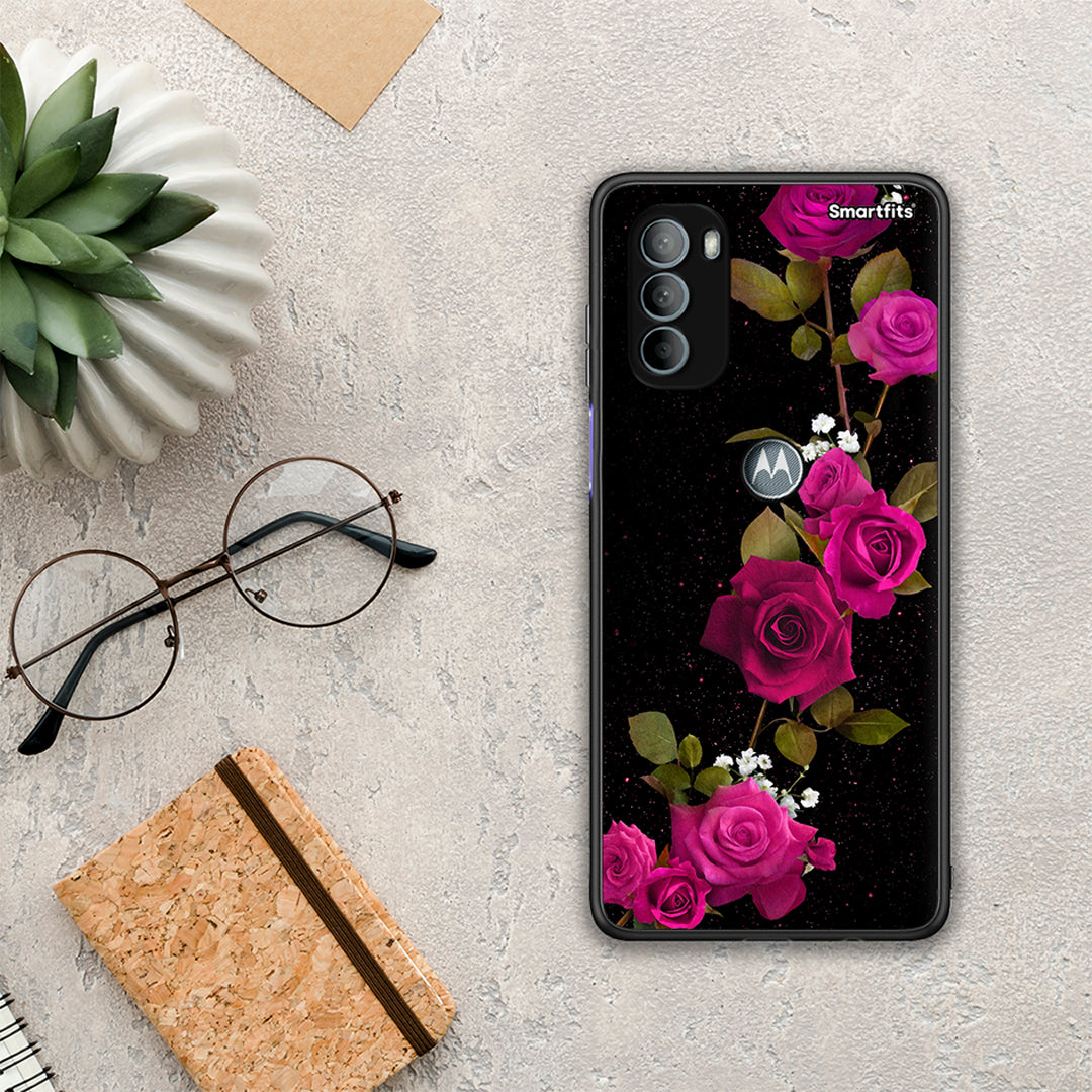 Flower Red Roses - Motorola Moto G31 θήκη