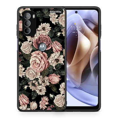 Θήκη Motorola Moto G31 Wild Roses Flower από τη Smartfits με σχέδιο στο πίσω μέρος και μαύρο περίβλημα | Motorola Moto G31 Wild Roses Flower case with colorful back and black bezels