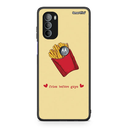Motorola Moto G31 Fries Before Guys Θήκη Αγίου Βαλεντίνου από τη Smartfits με σχέδιο στο πίσω μέρος και μαύρο περίβλημα | Smartphone case with colorful back and black bezels by Smartfits