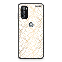 Thumbnail for 111 - Motorola Moto G31 Luxury White Geometric case, cover, bumper