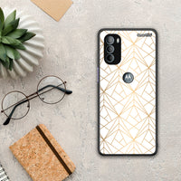Thumbnail for Geometric Luxury White - Motorola Moto G31 θήκη
