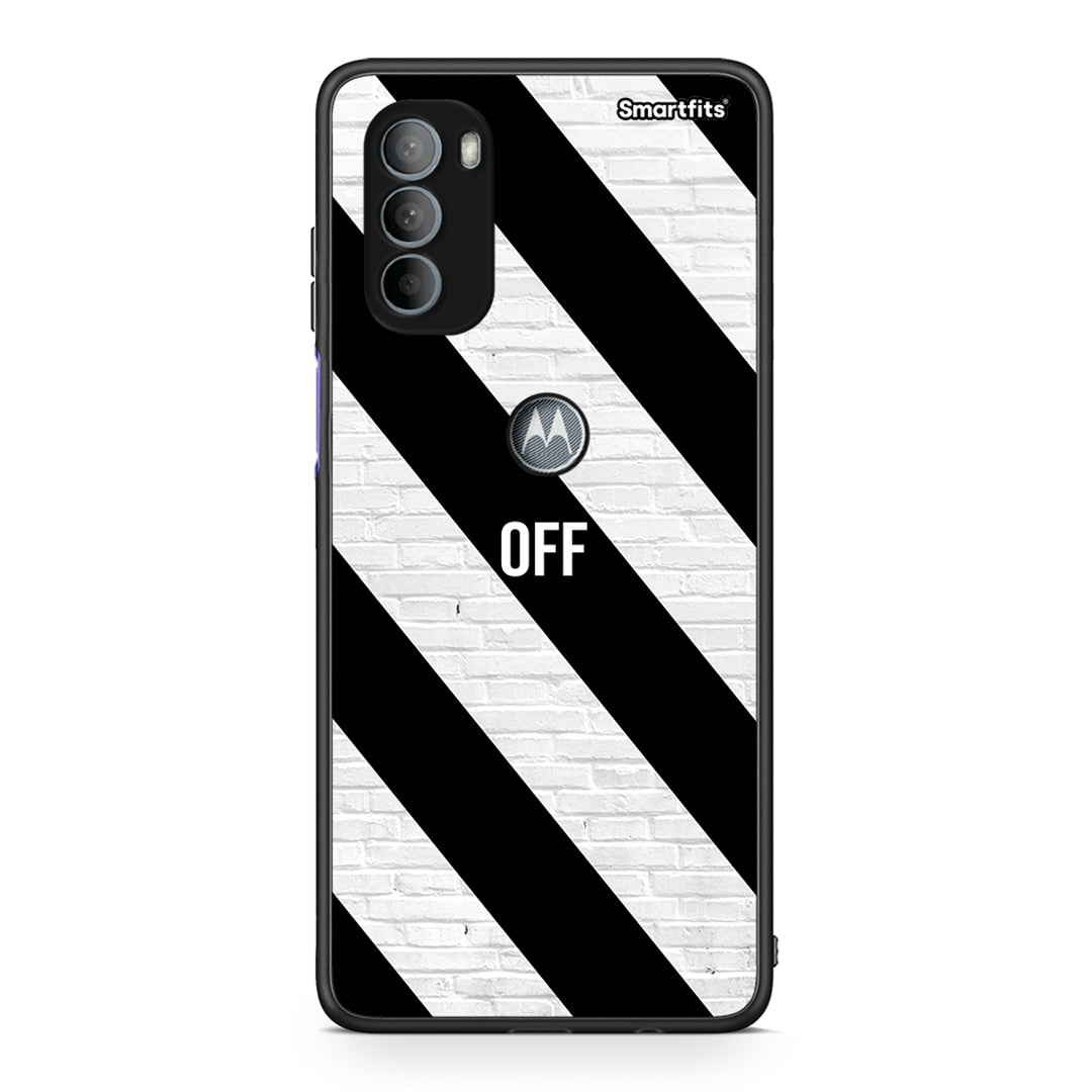 Motorola Moto G31 Get Off θήκη από τη Smartfits με σχέδιο στο πίσω μέρος και μαύρο περίβλημα | Smartphone case with colorful back and black bezels by Smartfits