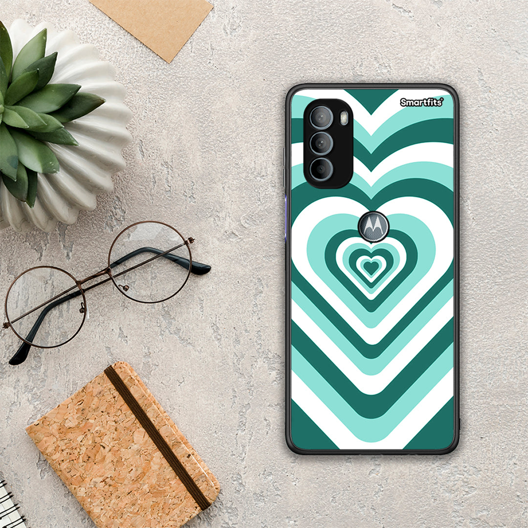 Green Hearts - Motorola Moto G31 θήκη