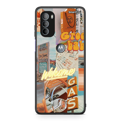 Motorola Moto G31 Groovy Babe Θήκη Αγίου Βαλεντίνου από τη Smartfits με σχέδιο στο πίσω μέρος και μαύρο περίβλημα | Smartphone case with colorful back and black bezels by Smartfits