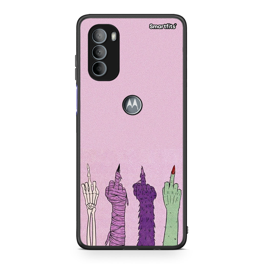 Motorola Moto G31 Halloween Be A Lady Θήκη από τη Smartfits με σχέδιο στο πίσω μέρος και μαύρο περίβλημα | Smartphone case with colorful back and black bezels by Smartfits