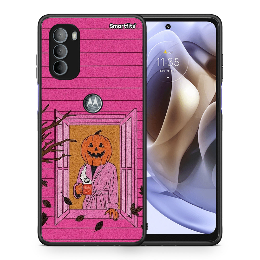 Halloween Pumpkin Lady - Motorola Moto G31 θήκη