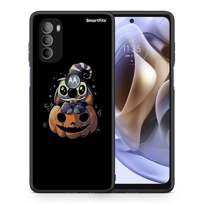 Θήκη Motorola Moto G31 Halloween Stitch από τη Smartfits με σχέδιο στο πίσω μέρος και μαύρο περίβλημα | Motorola Moto G31 Halloween Stitch case with colorful back and black bezels