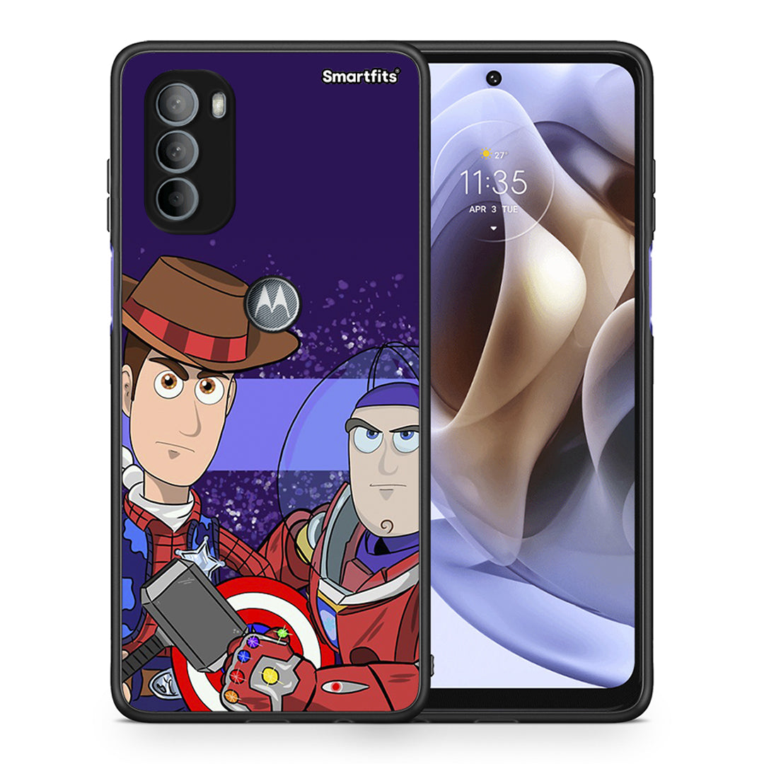 Θήκη Motorola Moto G31 Infinity Story από τη Smartfits με σχέδιο στο πίσω μέρος και μαύρο περίβλημα | Motorola Moto G31 Infinity Story case with colorful back and black bezels