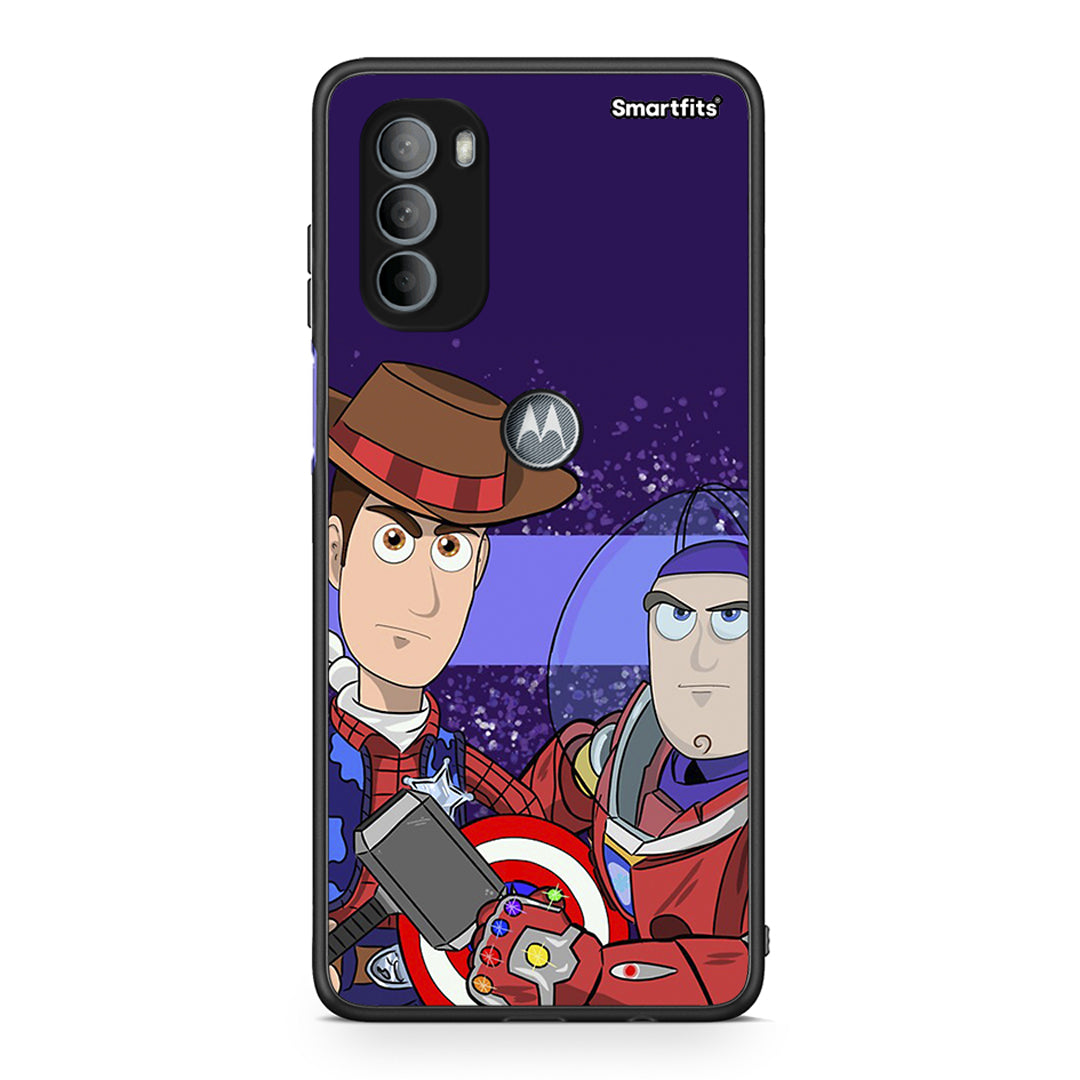 Motorola Moto G31 Infinity Story θήκη από τη Smartfits με σχέδιο στο πίσω μέρος και μαύρο περίβλημα | Smartphone case with colorful back and black bezels by Smartfits