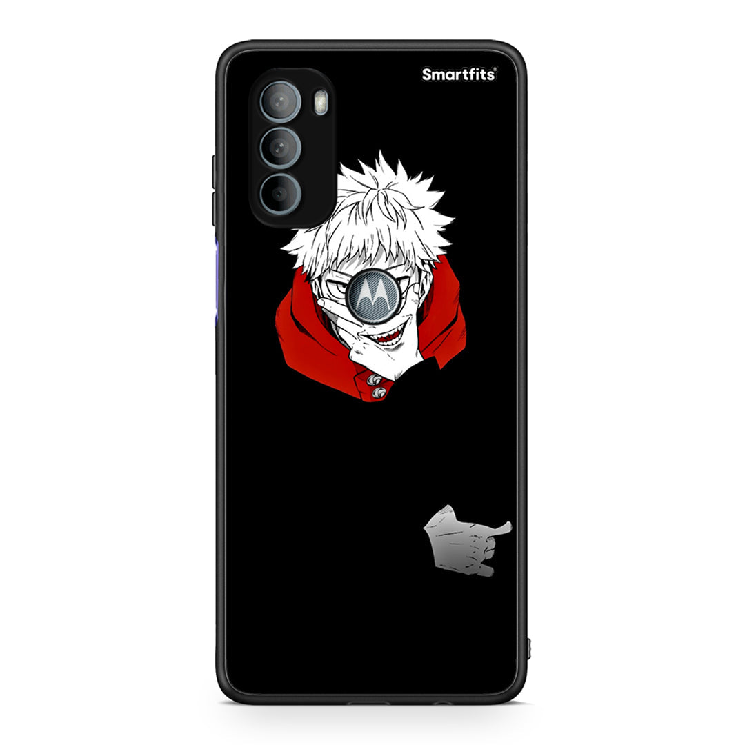 Motorola Moto G31 Itadori Anime θήκη από τη Smartfits με σχέδιο στο πίσω μέρος και μαύρο περίβλημα | Smartphone case with colorful back and black bezels by Smartfits