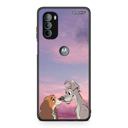 Motorola Moto G31 Lady And Tramp θήκη από τη Smartfits με σχέδιο στο πίσω μέρος και μαύρο περίβλημα | Smartphone case with colorful back and black bezels by Smartfits