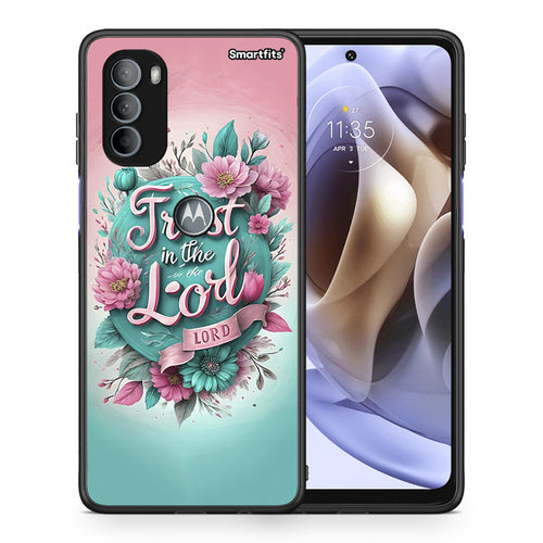 Θήκη Motorola Moto G31 Lord Trust από τη Smartfits με σχέδιο στο πίσω μέρος και μαύρο περίβλημα | Motorola Moto G31 Lord Trust case with colorful back and black bezels