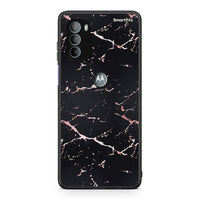 Thumbnail for 4 - Motorola Moto G31 Black Rosegold Marble case, cover, bumper