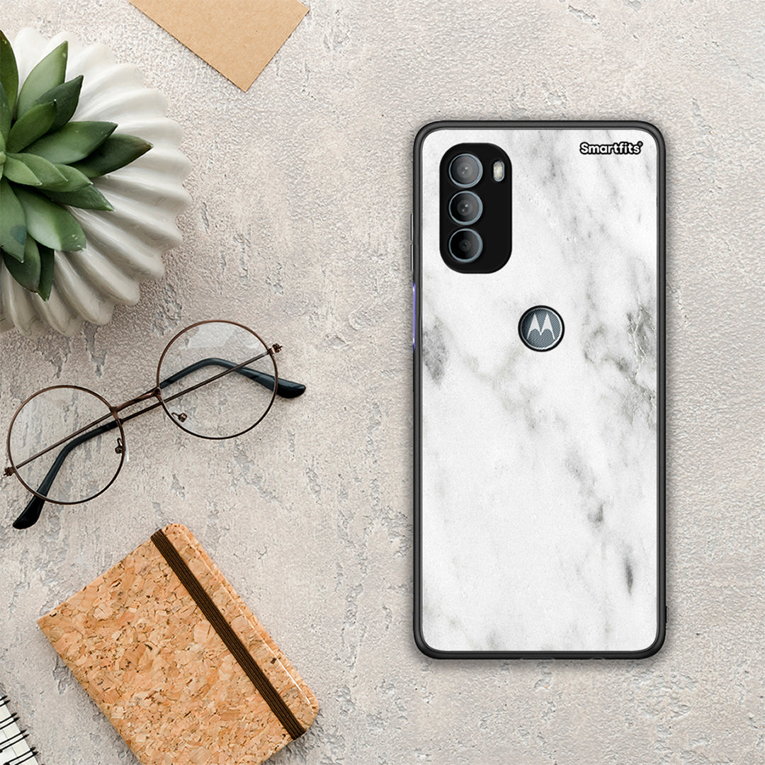 Marble White - Motorola Moto G31 θήκη
