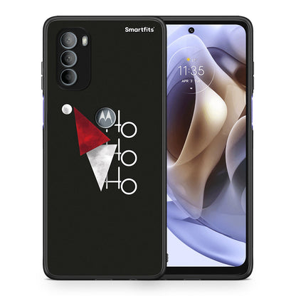 Θήκη Motorola Moto G31 Minimal Christmas από τη Smartfits με σχέδιο στο πίσω μέρος και μαύρο περίβλημα | Motorola Moto G31 Minimal Christmas case with colorful back and black bezels