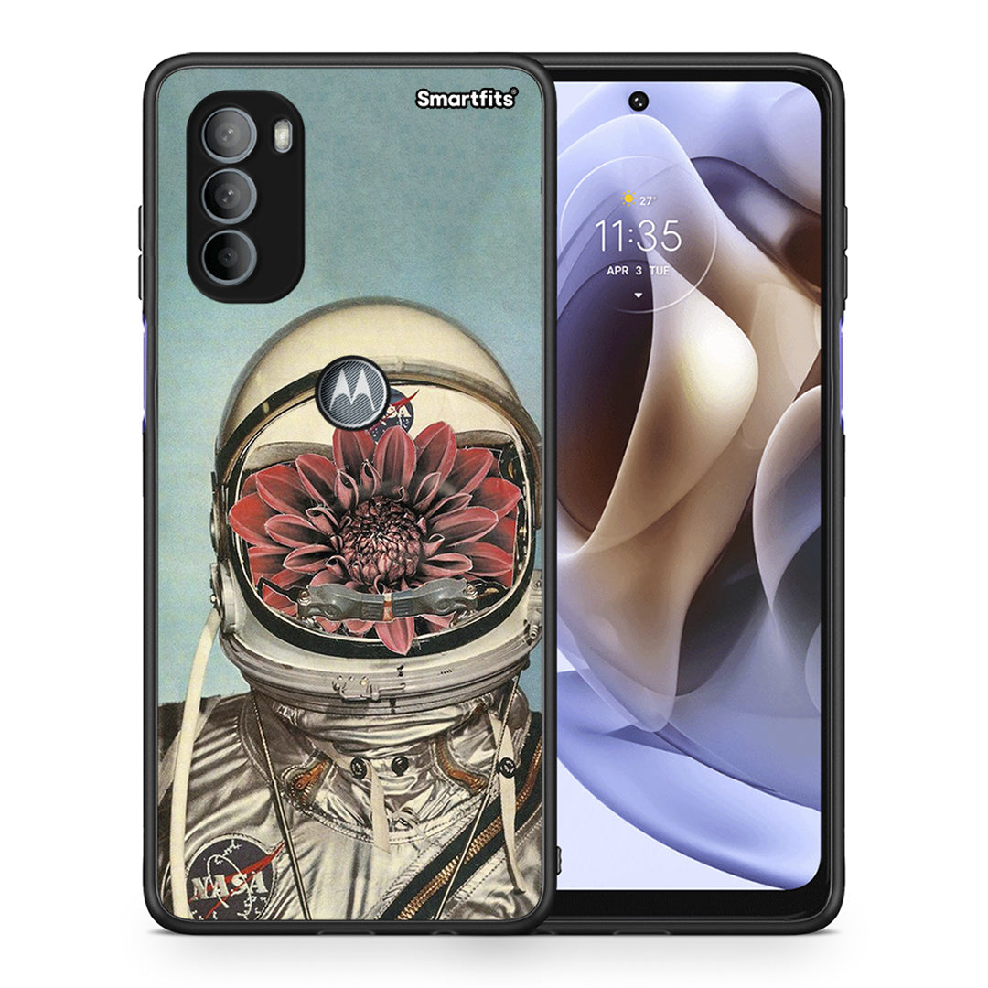 Θήκη Motorola Moto G31 Nasa Bloom από τη Smartfits με σχέδιο στο πίσω μέρος και μαύρο περίβλημα | Motorola Moto G31 Nasa Bloom case with colorful back and black bezels