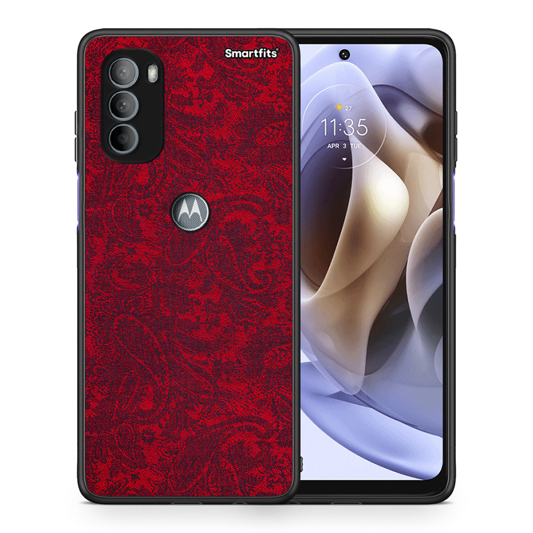 Θήκη Motorola Moto G31 Paisley Cashmere από τη Smartfits με σχέδιο στο πίσω μέρος και μαύρο περίβλημα | Motorola Moto G31 Paisley Cashmere case with colorful back and black bezels