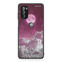 Thumbnail for Motorola Moto G31 Pink Moon Θήκη από τη Smartfits με σχέδιο στο πίσω μέρος και μαύρο περίβλημα | Smartphone case with colorful back and black bezels by Smartfits