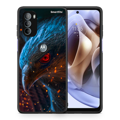 Θήκη Motorola Moto G31 Eagle PopArt από τη Smartfits με σχέδιο στο πίσω μέρος και μαύρο περίβλημα | Motorola Moto G31 Eagle PopArt case with colorful back and black bezels