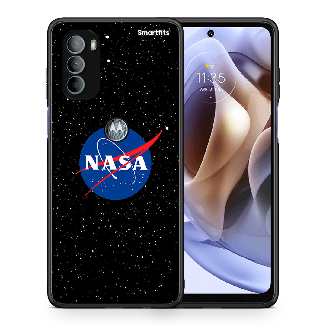 Θήκη Motorola Moto G31 NASA PopArt από τη Smartfits με σχέδιο στο πίσω μέρος και μαύρο περίβλημα | Motorola Moto G31 NASA PopArt case with colorful back and black bezels