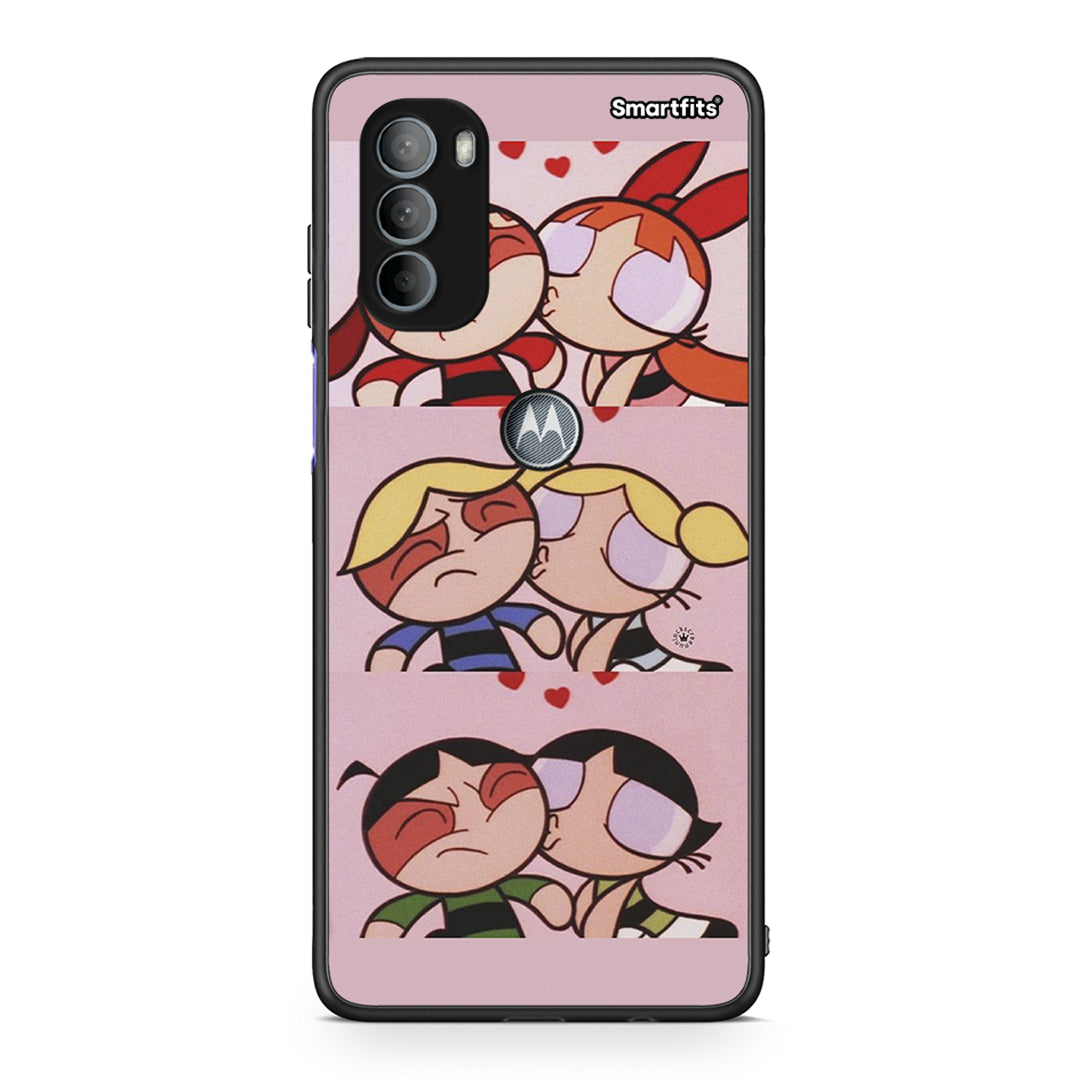 Motorola Moto G31 Puff Love Θήκη Αγίου Βαλεντίνου από τη Smartfits με σχέδιο στο πίσω μέρος και μαύρο περίβλημα | Smartphone case with colorful back and black bezels by Smartfits