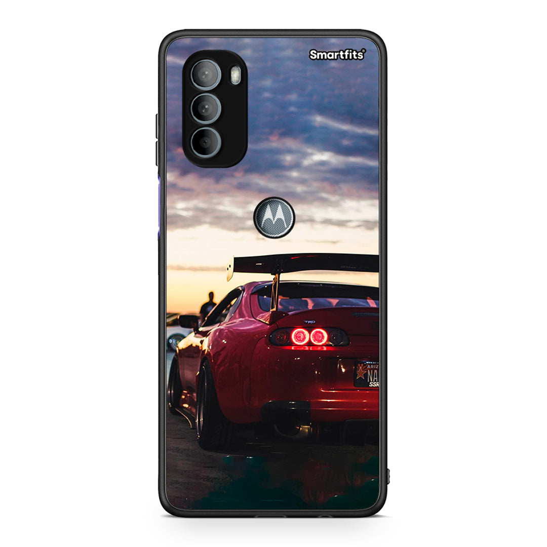 Motorola Moto G31 Racing Supra θήκη από τη Smartfits με σχέδιο στο πίσω μέρος και μαύρο περίβλημα | Smartphone case with colorful back and black bezels by Smartfits