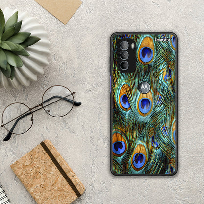 Real Peacock Feathers - Motorola Moto G31 θήκη