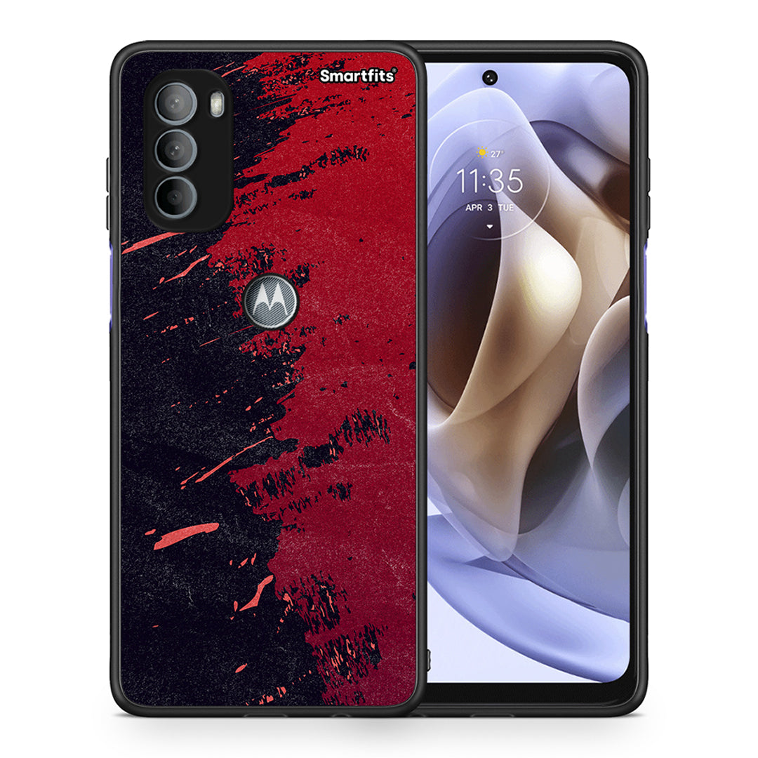 Red Paint - Motorola Moto G31 θήκη