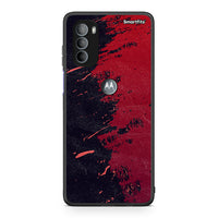 Thumbnail for Motorola Moto G31 Red Paint Θήκη Αγίου Βαλεντίνου από τη Smartfits με σχέδιο στο πίσω μέρος και μαύρο περίβλημα | Smartphone case with colorful back and black bezels by Smartfits