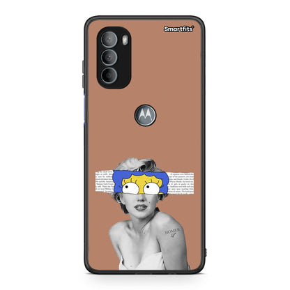 Motorola Moto G31 Sim Merilyn θήκη από τη Smartfits με σχέδιο στο πίσω μέρος και μαύρο περίβλημα | Smartphone case with colorful back and black bezels by Smartfits