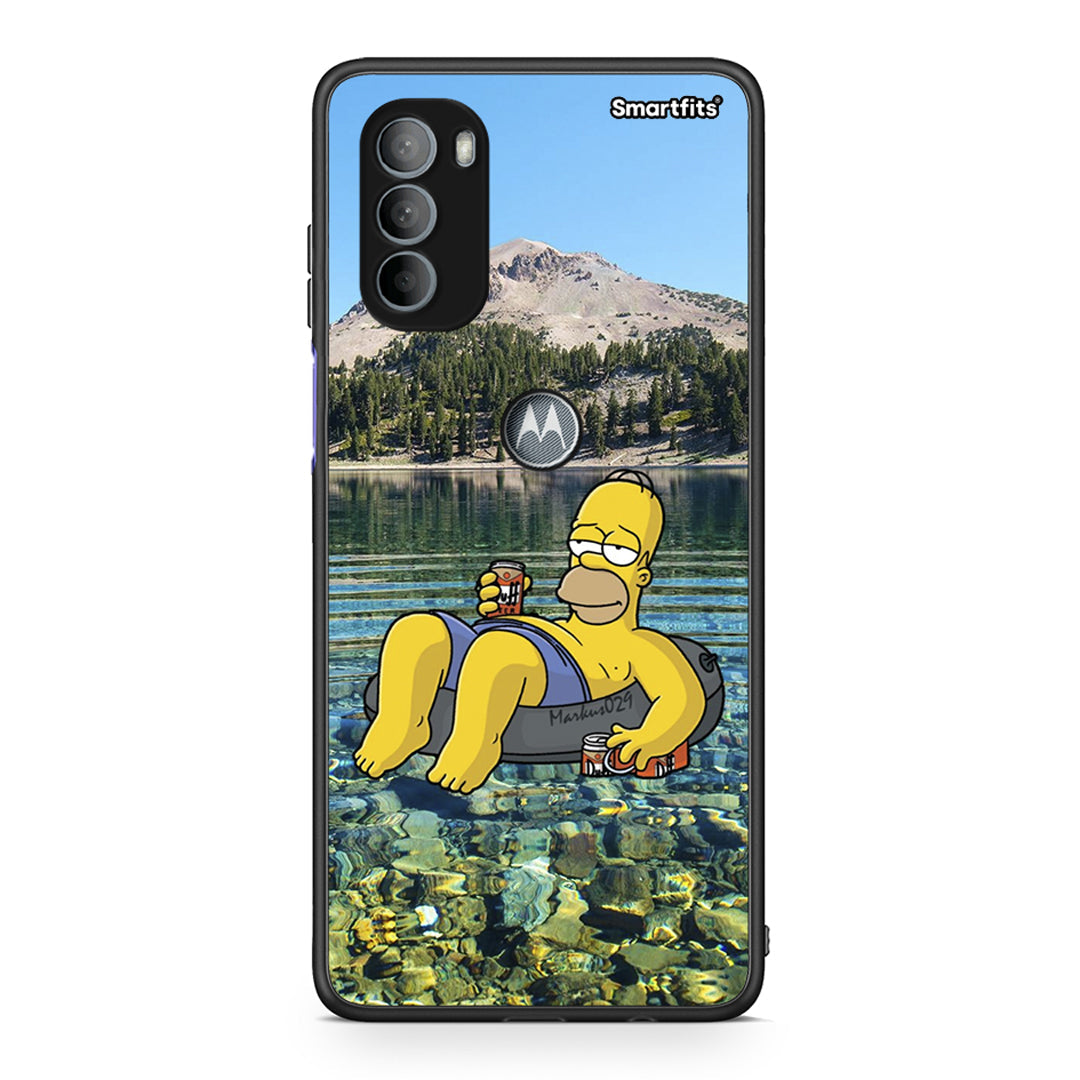 Motorola Moto G31 Summer Happiness Θήκη από τη Smartfits με σχέδιο στο πίσω μέρος και μαύρο περίβλημα | Smartphone case with colorful back and black bezels by Smartfits