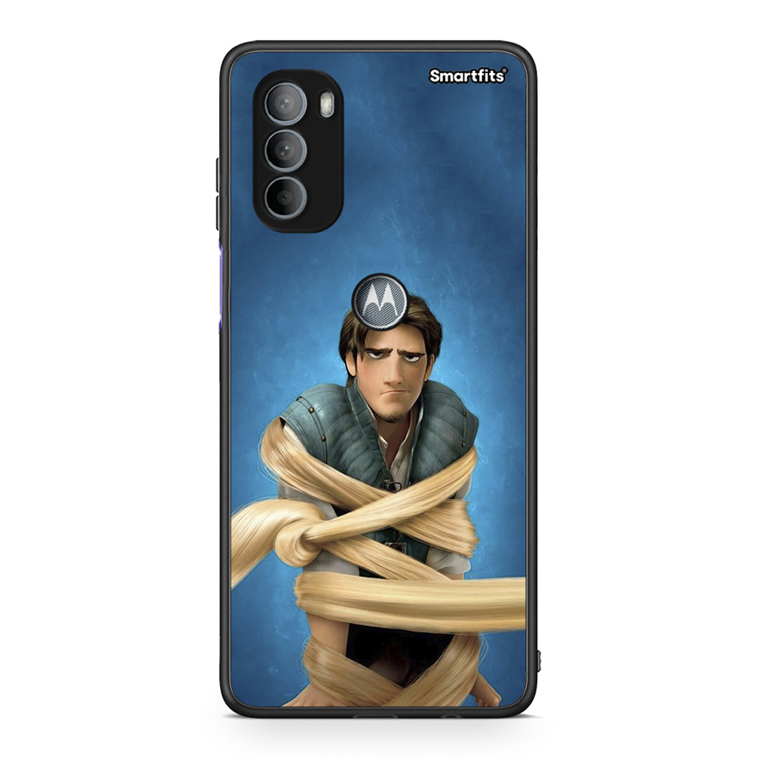 Motorola Moto G31 Tangled 1 Θήκη Αγίου Βαλεντίνου από τη Smartfits με σχέδιο στο πίσω μέρος και μαύρο περίβλημα | Smartphone case with colorful back and black bezels by Smartfits